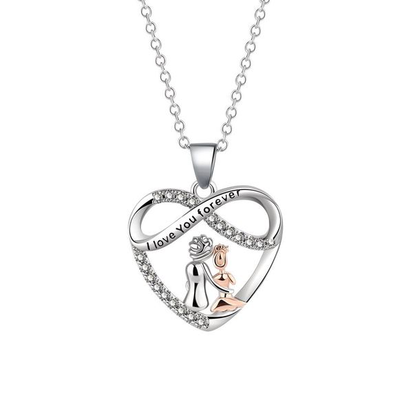 10pcs fashion endless love mother daughter pendant necklace women mother's day gift, Silver
10pcs fashion endless love mother daughter pendant necklace women mother's day gift, Silver