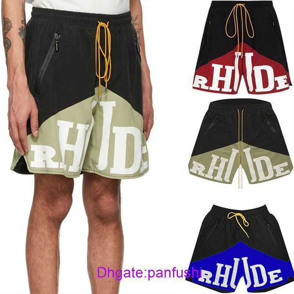 wholesale designer rhude sport shorts for sale fashion brand rhude american mens spring and summer color blocking casual large sports basket, White;black
wholesale designer rhude sport shorts for sale fashion brand rhude american mens spring and summer color blocking casual large sports basket, White;black