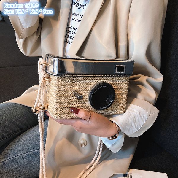 wholesale ladies shoulder bags 2 colors small fresh personality camera box bag summer straw fashion beach handbag street fashion woven mobil
wholesale ladies shoulder bags 2 colors small fresh personality camera box bag summer straw fashion beach handbag street fashion woven mobil