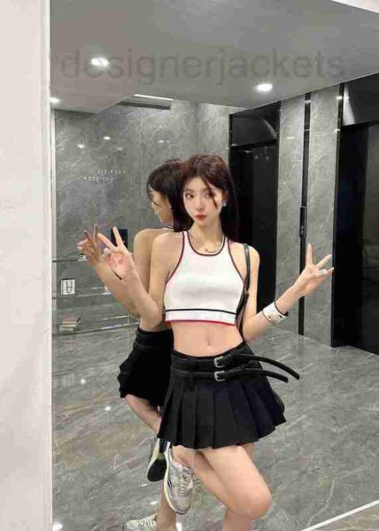 women's tanks & camis designer ins style contrast color line sleeveless tank for 2023 summer new street short bottom 3bl3, White
women's tanks & camis designer ins style contrast color line sleeveless tank for 2023 summer new street short bottom 3bl3, White