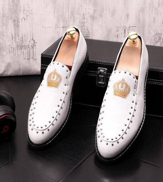 new dandelion spikes flat leather shoes rhinestone fashion mens loafers dress shoes slip on casual diamond pointed toe shoes size 6438489, Black
new dandelion spikes flat leather shoes rhinestone fashion mens loafers dress shoes slip on casual diamond pointed toe shoes size 6438489, Black