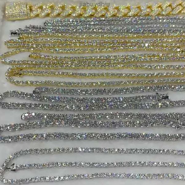 factory wholesale iced out 925 vvs moissanite diamond tennis chain bracelet necklace 3mm 4mm 5mm 6mm 8mm custom 10k 14k gold, Silver
factory wholesale iced out 925 vvs moissanite diamond tennis chain bracelet necklace 3mm 4mm 5mm 6mm 8mm custom 10k 14k gold, Silver