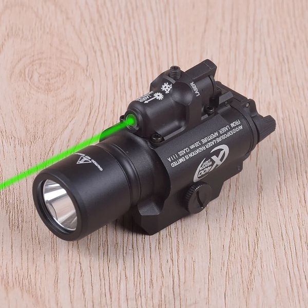 tactical surefir x400 pistol light green red laser for glock 17 fit 20mm rail hunting black tan color use cr123a or 16340-green laser
tactical surefir x400 pistol light green red laser for glock 17 fit 20mm rail hunting black tan color use cr123a or 16340-green laser