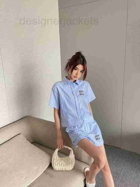 women's two piece pants designer 2023 spring/summer seasonal style who diamonds letter dotted striped casual shirt paired with shorts d, White
women's two piece pants designer 2023 spring/summer seasonal style who diamonds letter dotted striped casual shirt paired with shorts d, White