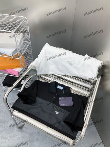 xinxinbuy men designer tee t shirt 23ss nylon panelled metal triangle label short sleeve cotton women brown white yellow xs-l, Black;brown
xinxinbuy men designer tee t shirt 23ss nylon panelled metal triangle label short sleeve cotton women brown white yellow xs-l, Black;brown