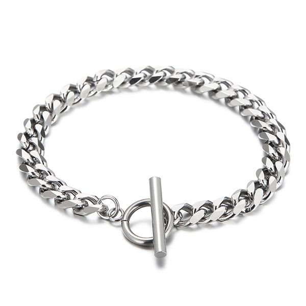 8mm 7inch-9inch stainless steel curb link chain bracelet bangle for women mens boy girls fashion jewelry silver polished, Black
8mm 7inch-9inch stainless steel curb link chain bracelet bangle for women mens boy girls fashion jewelry silver polished, Black
