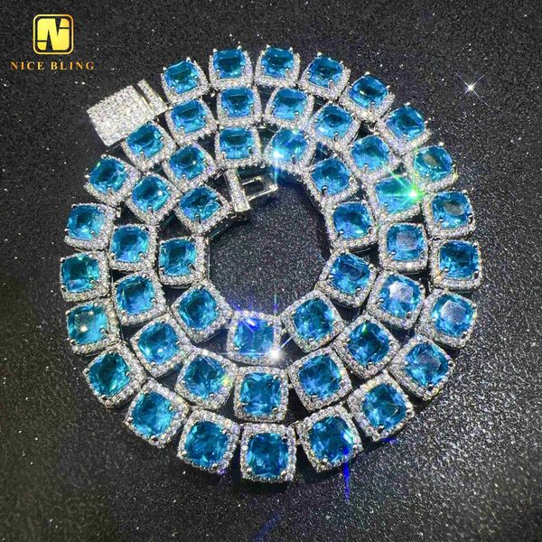 iced out sugar chain 5a cz jewelry hip hop fashion pendant necklace 18k white gold plated blue cuban, Silver
iced out sugar chain 5a cz jewelry hip hop fashion pendant necklace 18k white gold plated blue cuban, Silver