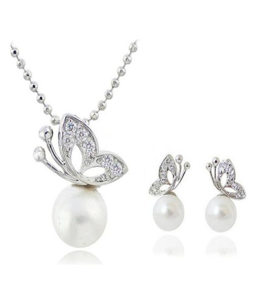 butterfly pearl necklace earrings sets full rhinestone jewelry for women gift fashion jewelry sets 12902969891, Silver
butterfly pearl necklace earrings sets full rhinestone jewelry for women gift fashion jewelry sets 12902969891, Silver