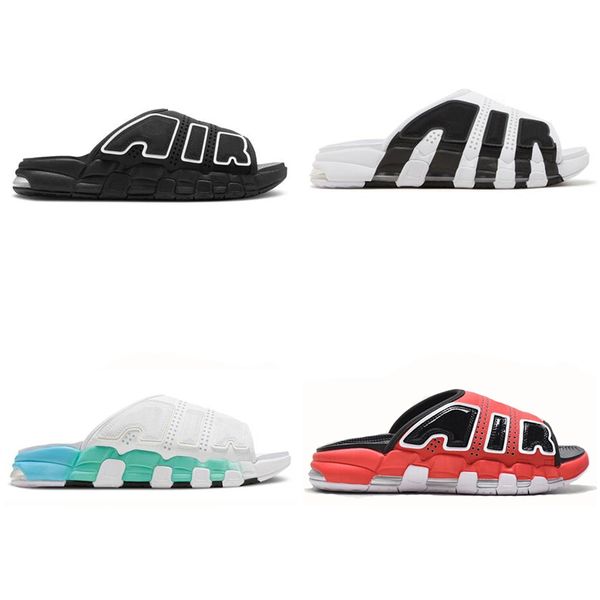uptempos slippers men women designer sandals black white red blue sports slipper sandal slides eur 36-46
uptempos slippers men women designer sandals black white red blue sports slipper sandal slides eur 36-46