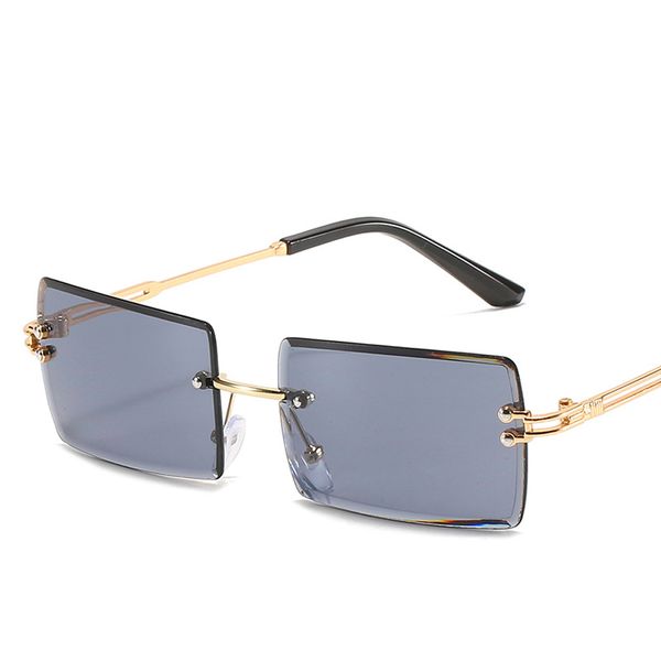 rimless sunglasses rectangle fashion popular women men shades small square sun glasses for female summer traveling brown oculos, White;black
rimless sunglasses rectangle fashion popular women men shades small square sun glasses for female summer traveling brown oculos, White;black