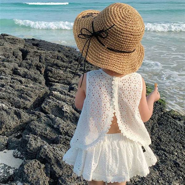 clothing sets girls 2023 summer hollow lace suit baby casual sleeveless t-shirt and shorts kids clothes outfits, White
clothing sets girls 2023 summer hollow lace suit baby casual sleeveless t-shirt and shorts kids clothes outfits, White
