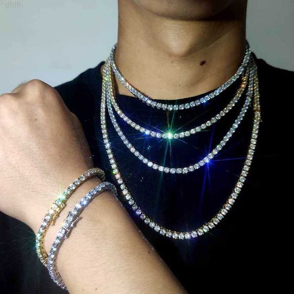 gzys jewelry men necklace 4mm stainless steel cz iced tennis chain bracelet, Silver
gzys jewelry men necklace 4mm stainless steel cz iced tennis chain bracelet, Silver