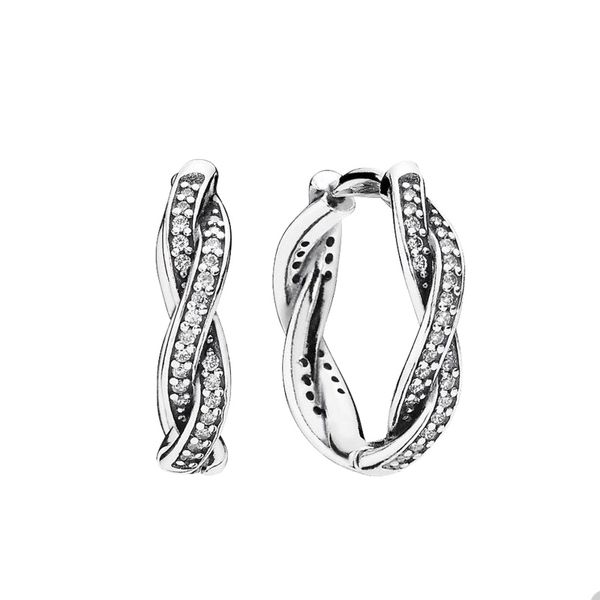 925 sterling silver twist of fate hoop earrings for pandora crystal diamond circle earring designer jewelry for women girls luxury wedding e, Golden;silver
925 sterling silver twist of fate hoop earrings for pandora crystal diamond circle earring designer jewelry for women girls luxury wedding e, Golden;silver