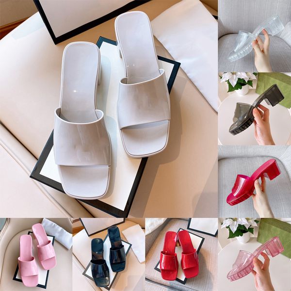 luxury women jelly rubber slippers sandals chunky heels famous letters designer slides black clear white red ladies platform slider summer b
luxury women jelly rubber slippers sandals chunky heels famous letters designer slides black clear white red ladies platform slider summer b