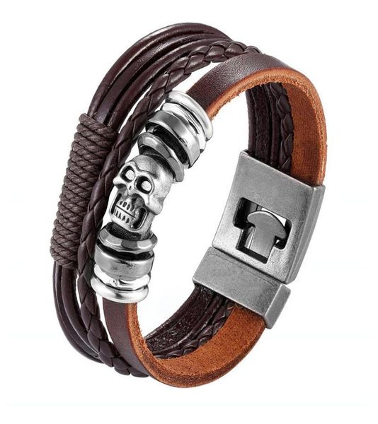 vintage skull bracelets bangles hand made leather bracelet skeleton charm men jewelry gift pulsera link chain3692455, Black
vintage skull bracelets bangles hand made leather bracelet skeleton charm men jewelry gift pulsera link chain3692455, Black