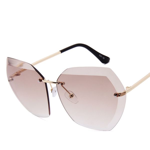 2023 new fashion brand design vintage rimless sunglasses women men retro cutting lens gradient sun glasses female uv400, White;black
2023 new fashion brand design vintage rimless sunglasses women men retro cutting lens gradient sun glasses female uv400, White;black