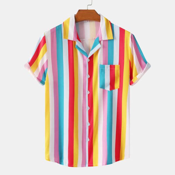 new large wholesale colorful stripe single breasted men's fashion cuban collar shirt iryo, White;black
new large wholesale colorful stripe single breasted men's fashion cuban collar shirt iryo, White;black