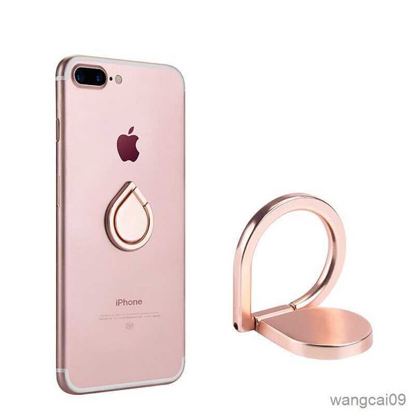 Image of Cell Phone Mounts Holders Water drop shaped ring mobile phone portable bracket Holder for Phone for ring Phone Holder for R230605