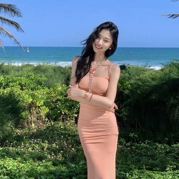 new y2k summer women dresses skims flat for backless long maxi pure slim down honey peach hip suspender party dress, Black;gray
new y2k summer women dresses skims flat for backless long maxi pure slim down honey peach hip suspender party dress, Black;gray