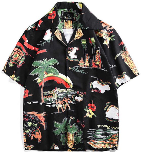 new men summer polyester button up shirts casual shirts loose digital printing lapel hawaiian short sleeve men's shirts bec, White;black
new men summer polyester button up shirts casual shirts loose digital printing lapel hawaiian short sleeve men's shirts bec, White;black