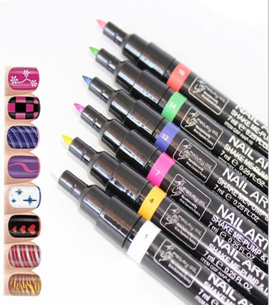 nail art pen painting design tool 16 colors optional drawing gel made easy diy nail tool kit7028247, Silver
nail art pen painting design tool 16 colors optional drawing gel made easy diy nail tool kit7028247, Silver
