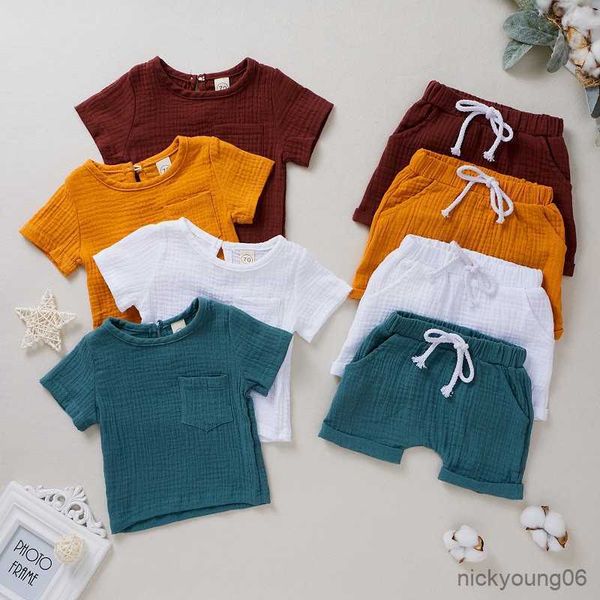 clothing sets 0-4y boys girls summer solid cotton linen t-shirts and elasctic shorts kids clothes casual for children, White
clothing sets 0-4y boys girls summer solid cotton linen t-shirts and elasctic shorts kids clothes casual for children, White