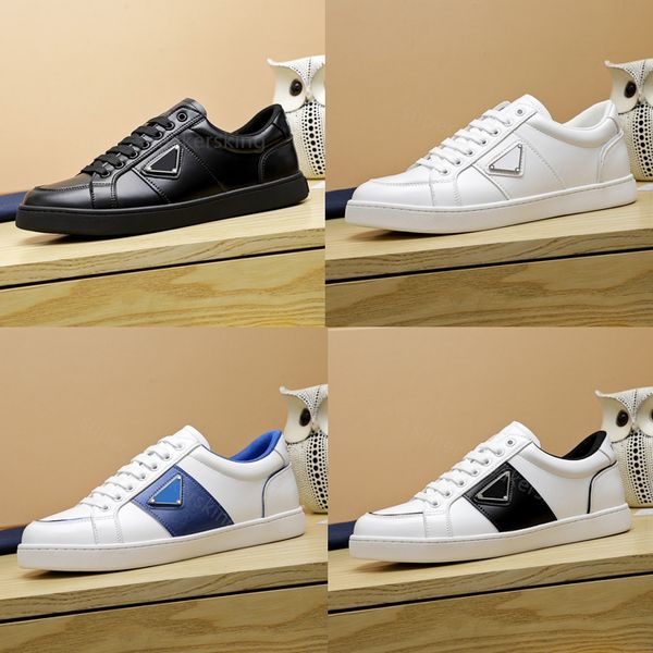 designers shoes men sneakers triangle sign fashion genuine leather lace-up platform flat trainers with box size 38-46, Black
designers shoes men sneakers triangle sign fashion genuine leather lace-up platform flat trainers with box size 38-46, Black