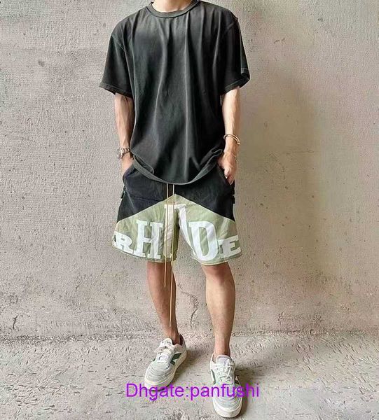 rhude shorts wholesale designer for sale american high street fashion brand rhude letter printing dual color panel drawstring casual, White;black
rhude shorts wholesale designer for sale american high street fashion brand rhude letter printing dual color panel drawstring casual, White;black