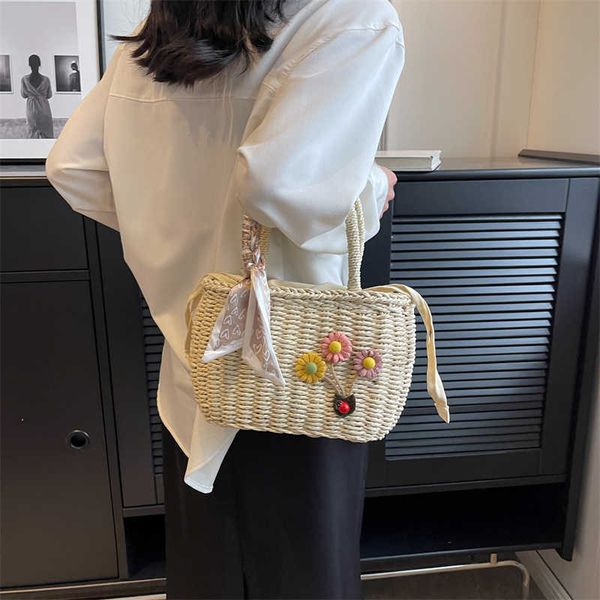 flower design women small weave straw tote bag summer travel beach bags lady rattan handbags with ribbon 230424
flower design women small weave straw tote bag summer travel beach bags lady rattan handbags with ribbon 230424