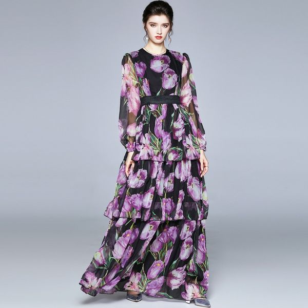 2023 spring fashion women's multilayer cake dress, long sleeve, print chiffon, a-line, mid-calf length, casual, as the picture, sizes x, Black;gray
2023 spring fashion women's multilayer cake dress, long sleeve, print chiffon, a-line, mid-calf length, casual, as the picture, sizes x, Black;gray