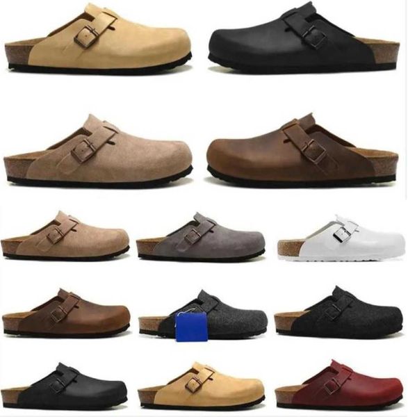 sandals boston clog men women designer slippers leather bag head pull cork flats mules woody loafers for lazy slipper motion design 652ess, Black
sandals boston clog men women designer slippers leather bag head pull cork flats mules woody loafers for lazy slipper motion design 652ess, Black