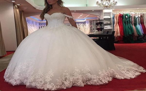 vintage princess off the shoulder wedding dresses lace appliques sequined chapel wedding gowns tulle sweep train bridal dress9041092, White
vintage princess off the shoulder wedding dresses lace appliques sequined chapel wedding gowns tulle sweep train bridal dress9041092, White