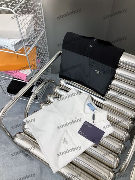 xinxinbuy men designer tee t shirt 23ss nylon panelled metal triangle label short sleeve cotton women brown white yellow s-xl, Black;brown
xinxinbuy men designer tee t shirt 23ss nylon panelled metal triangle label short sleeve cotton women brown white yellow s-xl, Black;brown