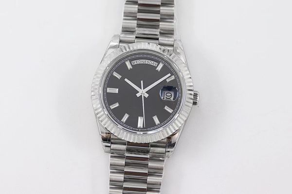 with original box high-quality mens watch 41mm night vision dial aaa watches president male watches day date watch men 904l stainless bezel, Slivery;brown
with original box high-quality mens watch 41mm night vision dial aaa watches president male watches day date watch men 904l stainless bezel, Slivery;brown