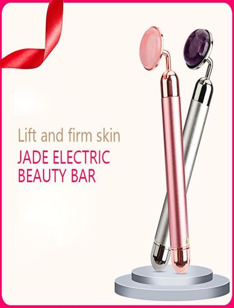 electric vibrating natural rose quartz jade roller facial massager for face lifting slim jade stone massage skincare beauty tool4937776
electric vibrating natural rose quartz jade roller facial massager for face lifting slim jade stone massage skincare beauty tool4937776