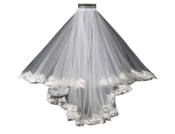 2019 new lace wedding veil lace short design single wedding bride039s veil long hair comb in stock1159717, Black
2019 new lace wedding veil lace short design single wedding bride039s veil long hair comb in stock1159717, Black