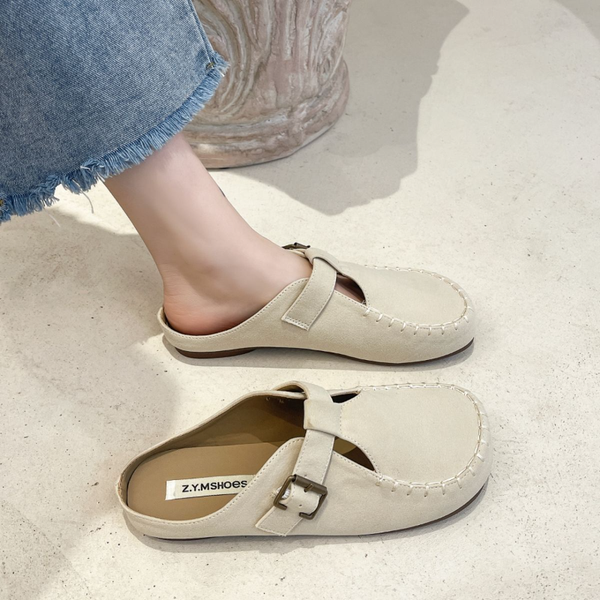 baotou half drag female outside wear 2023 spring new heel leisure 100 match fairy lazy slippers pregnant women flat slipper, Black
baotou half drag female outside wear 2023 spring new heel leisure 100 match fairy lazy slippers pregnant women flat slipper, Black
