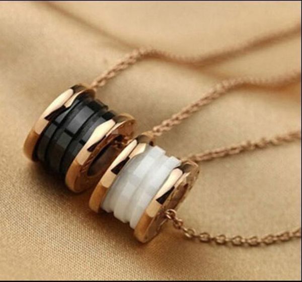 new 18k rose gold necklace four black and white ceramic spring necklace for woman jewelry pendant coil for women 9038929, Silver
new 18k rose gold necklace four black and white ceramic spring necklace for woman jewelry pendant coil for women 9038929, Silver