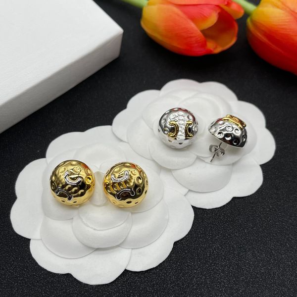round studs earrings for women girls fashion luxury c logo 925 silver needle ear jewelry gold charm earring accessories, Golden;silver
round studs earrings for women girls fashion luxury c logo 925 silver needle ear jewelry gold charm earring accessories, Golden;silver