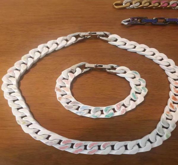 new fashion colored enamel and stainless steel necklaces bracelets for mens lady women lover gift hip hop jewelry with box nrj8688798, Golden;silver
new fashion colored enamel and stainless steel necklaces bracelets for mens lady women lover gift hip hop jewelry with box nrj8688798, Golden;silver