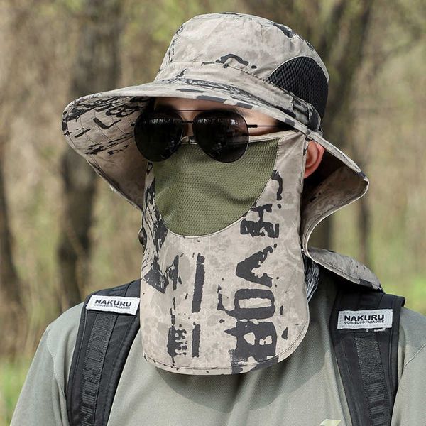 large shawl sun visor hat summer men's protective hat outdoor hiking windproof sand dust sun cap, Blue;gray
large shawl sun visor hat summer men's protective hat outdoor hiking windproof sand dust sun cap, Blue;gray