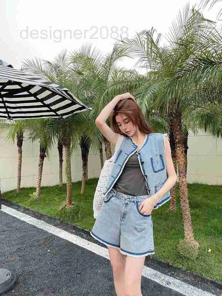 women's two piece pants designer summer 2023 new high end light luxury small casual vest shorts blue denim set qy2f, White
women's two piece pants designer summer 2023 new high end light luxury small casual vest shorts blue denim set qy2f, White