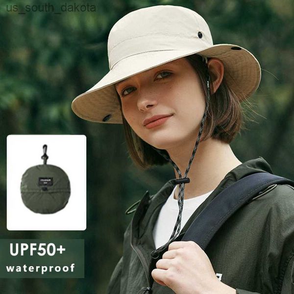 waterproof bucket hat for women 6cm brim sun hat foldable hangable outdoor hiking camping panama caps quick drying basin cap l230523, Blue;gray
waterproof bucket hat for women 6cm brim sun hat foldable hangable outdoor hiking camping panama caps quick drying basin cap l230523, Blue;gray