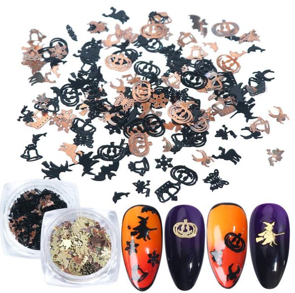 120pcs halloween nail art stickers patch gold black metal pumpkin witch spider bat ornaments diy decor manicure sequins glitter1862927, Silver;gold
120pcs halloween nail art stickers patch gold black metal pumpkin witch spider bat ornaments diy decor manicure sequins glitter1862927, Silver;gold
