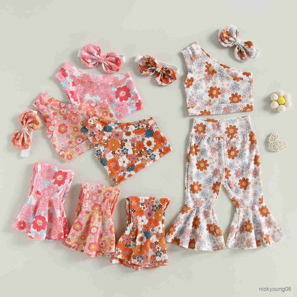 clothing sets children kids girls summer 1-4years floral print one shoulder tanks and flare long pants holiday casual outfits, White
clothing sets children kids girls summer 1-4years floral print one shoulder tanks and flare long pants holiday casual outfits, White