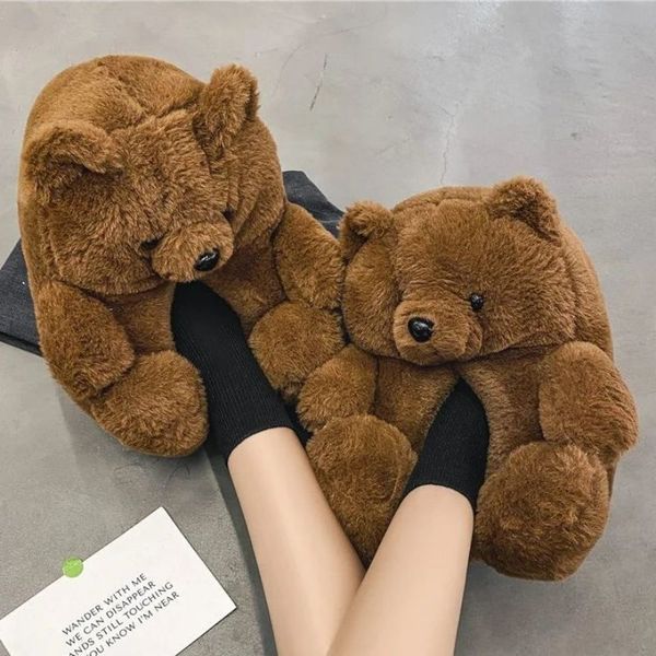 cartoon warm teddy bear slippers cute bear cotton shoes bear indoor all-pack with home shoes winter plush dormitory, Black
cartoon warm teddy bear slippers cute bear cotton shoes bear indoor all-pack with home shoes winter plush dormitory, Black