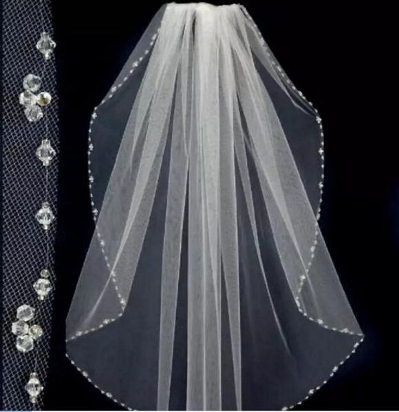 2019 simple custom made whiteivory sheer wedding veils tulle beads eage bridal veils with comb one layer wedding accessories8923754, Black
2019 simple custom made whiteivory sheer wedding veils tulle beads eage bridal veils with comb one layer wedding accessories8923754, Black