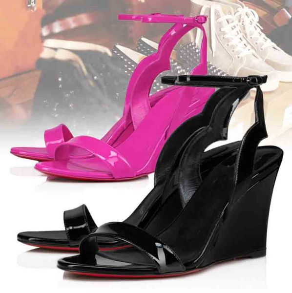 luxury red bottom shoes women sandal zeppa chick 85mm wedge sandals black patent leather slingback heel wedding dress pumps with box
luxury red bottom shoes women sandal zeppa chick 85mm wedge sandals black patent leather slingback heel wedding dress pumps with box
