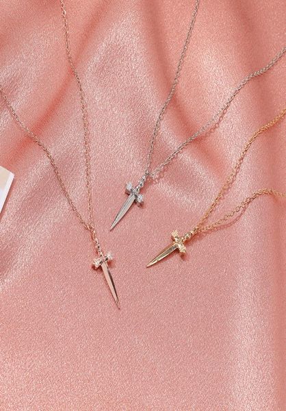 3 color cross shape sword necklace male and female personality creative hip hop ornament accessory items2394927, Silver
3 color cross shape sword necklace male and female personality creative hip hop ornament accessory items2394927, Silver