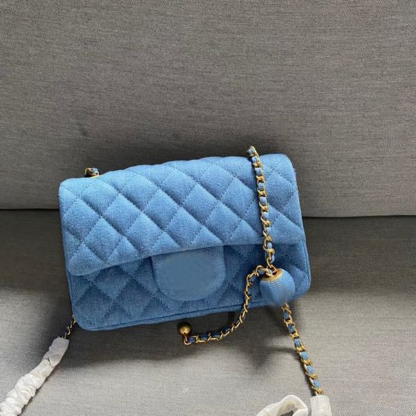 classic quilted mini flap crush denim bead rectangular bags jeans cowboy blue crossbody shoulder cosmetic handbags outdoor sacoche messenger
classic quilted mini flap crush denim bead rectangular bags jeans cowboy blue crossbody shoulder cosmetic handbags outdoor sacoche messenger